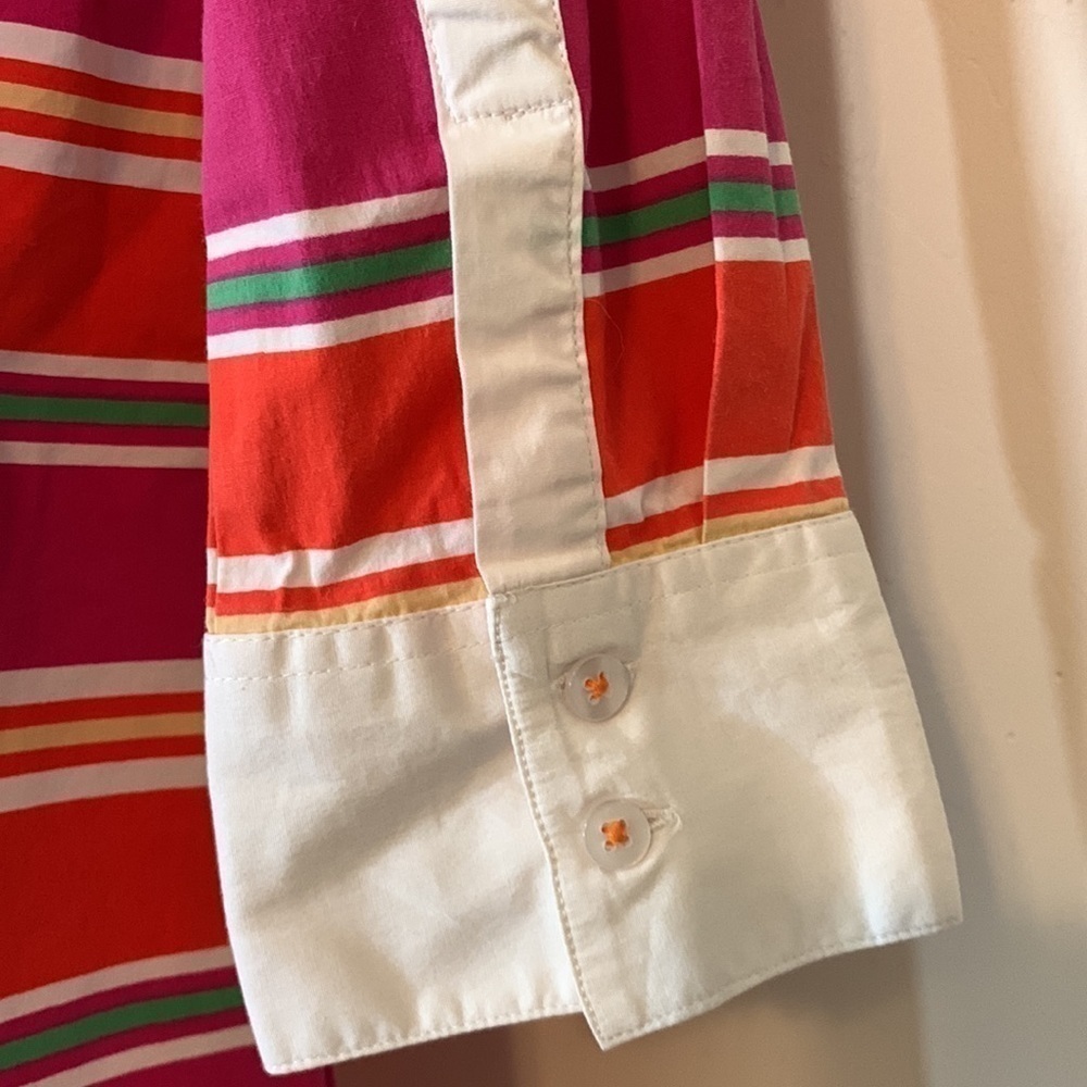 Tizzie Cotton Mini Striped Dress, S - Picture 8 of 11